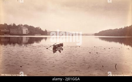 Saranac Lake Aus Dem Norden. Seneca Ray Stoddard (Usa, 1843-1917). USA, um 1880, gedruckt um 1880. Fotos. Silberdruck mit Albumen Stockfoto