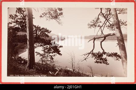 Marion River Im Bassett Camp. Seneca Ray Stoddard (Usa, 1843-1917). USA, um 1880, gedruckt um 1880. Fotos. Silberdruck mit Albumen Stockfoto