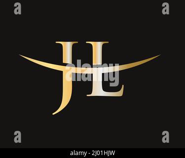 Ursprünglicher Monogramm-Buchstabe JL Logo Design-Vektor. Vorlage für das JL-Logo-Design Stock Vektor