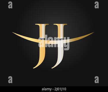 Ursprünglicher Monogrammbuchstabe JJ Logo Design-Vektor. JJ Logo Design-Vorlage Stock Vektor