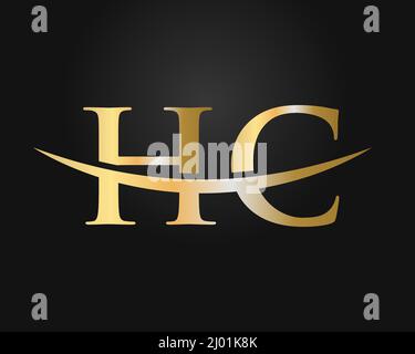 Initial Monogram Letter HC Logo Design-Vektor. Vorlage für HC-Logo-Design Stock Vektor