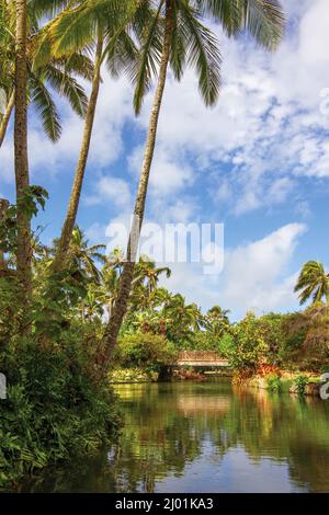 Polynesisches Kulturzentrum Stockfoto