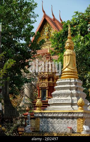 Siem Reap, Kambodscha - Februar 2022: Der Wat Bo Tempel in Siem Reap am 9. Februar 2022 in Kambodscha. Stockfoto