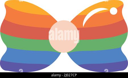 Bogen mit lgtbi-Flag-Symbol Stock Vektor