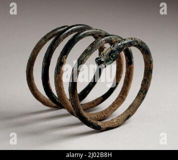 Armband. Iran, Eisenzeit II-III, um 1000-650 v. Chr.. Schmuck und Schmuck; Armbänder. Bronze, gegossen Stockfoto