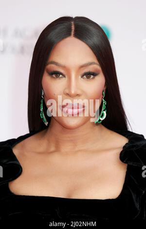 Naomi Campbell nimmt am 13. März 2022 an den EE British Academy Film Awards 2022 in der Royal Albert Hall in London, England, Teil. Stockfoto