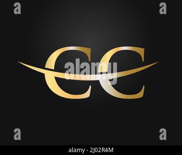 Initial Monogram Letter CC Logo Design Vector. CC-Logo-Designvorlage Stock Vektor