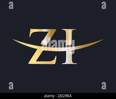 Initial Monogram Letter ZI Logo Design Vektor. VORLAGE für das ZI-Logo-Design Stock Vektor