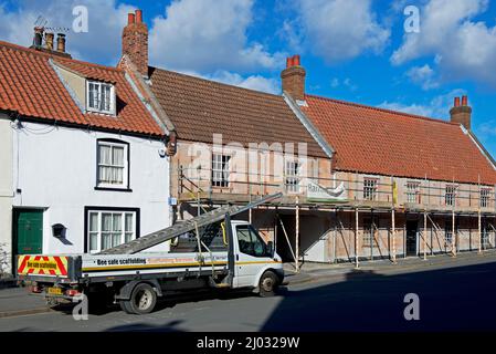 The White Hart Pub und Restaurant, werden renoviert, Bridge Street, Brigg, North Lincolnshire, England, Großbritannien Stockfoto