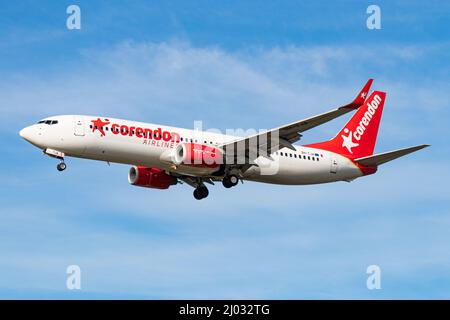 Corendon Airlines Europe Boeing B737-8F2(WL) 9H-TJA Stockfoto