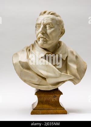 Porträt eines Gentleman. Giovanni Lorenzo Bernini (Italien, Neapel, 1598-1680, aktives Rom). Circa 1670-1675. Skulptur. Marmor Stockfoto