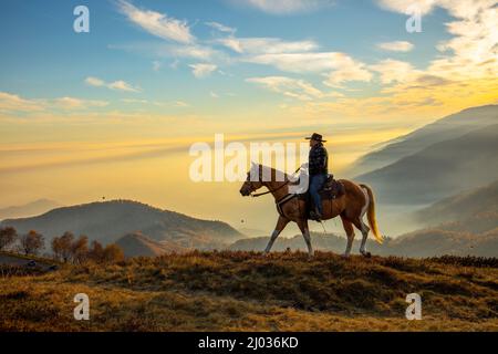 Bielmonte Equestrian Center, Bielmonte, Piemont, Italien, Europa Stockfoto