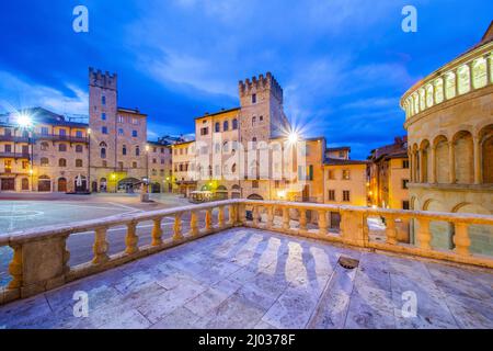 Piazza Grande, Arezzo, Umbrien, Italien, Europa Stockfoto