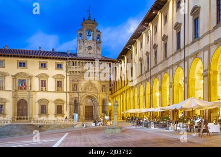 Piazza Grande, Arezzo, Umbrien, Italien, Europa Stockfoto