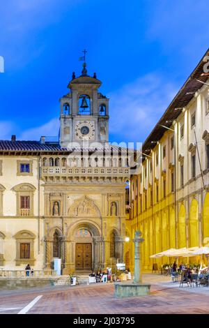 Piazza Grande, Arezzo, Umbrien, Italien, Europa Stockfoto