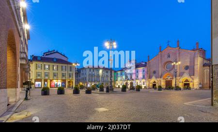 Piazza San Secondo, Asti, Piemont, Italien, Europa Stockfoto