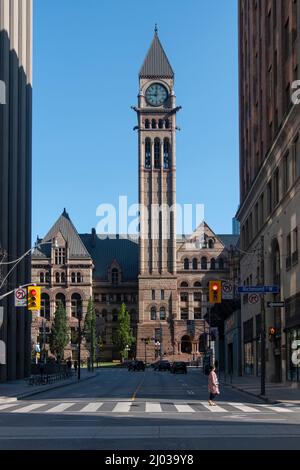 Old City Hall, Queen Street West, Toronto, Ontario, Kanada, Nordamerika Stockfoto
