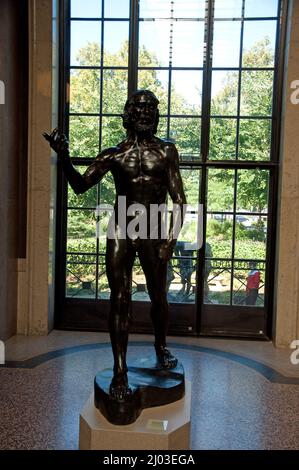 „St. John the Baptist, Prediging“ von Rodin, Rodin Museum, Philadelphia, Pennsylvania, USA Stockfoto