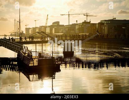 Sean O'Casey Brücke, Dublin, Irland Stockfoto