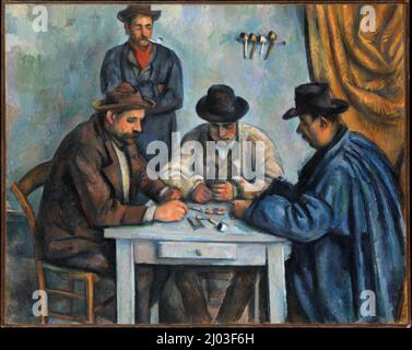 Die Kartenspieler. Paul Cézanne 1890-92. Stockfoto