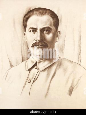 Lazar Moissejewitsch Kaganowitsch, ebenfalls Kahanowitsch (1893 – 1991), war ein sowjetischer Politiker und Verwalter und einer der Hauptkollegen von Joseph Stalin. Er ist bekannt dafür, Stalin bei der Machtüberstellung zu helfen und für seine harte Behandlung und Hinrichtung jener Drohungen gegen Stalins Regime. Stockfoto