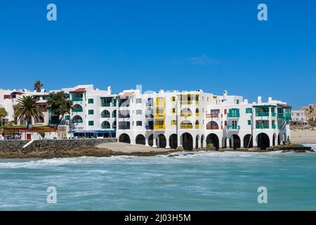 Timeshare-Ferieneinheiten des Club Mykonos Resort in der Stadt Langebaan Stockfoto