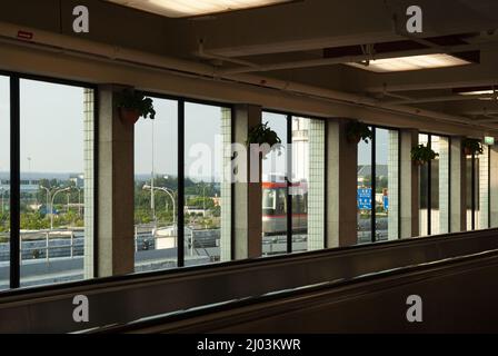 Taiwan, China, China International Airport, Taiwan, moderne Einrichtungen und Strukturen, die große Wirtschaftskraft der Welt zeigen. Stockfoto
