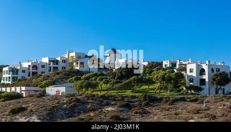 Blick auf den Club Mykonos an der Westküste von Langebaan, Südafrika Stockfoto