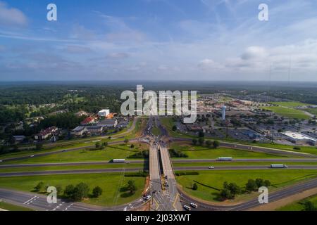 Malbis, Alabama, divergierender Diamantaustausch Stockfoto