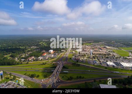 Malbis, Alabama, divergierender Diamantaustausch Stockfoto