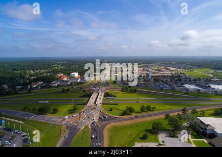 Malbis, Alabama, divergierender Diamantaustausch Stockfoto