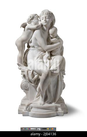 Zwischen Zwei Lieben. Albert-Ernest Carrier-Belleuse (Frankreich, Aisne, Anizy-le-Château, 1824-1887). Frankreich, Paris, 1867. Skulptur. Marmor Stockfoto