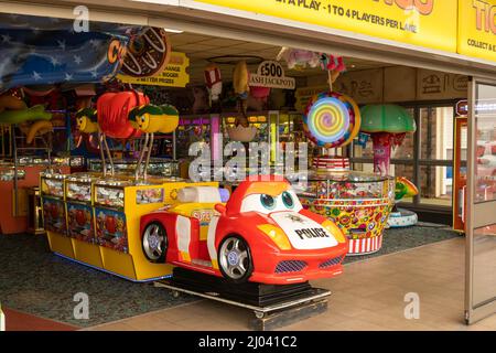 Spielhallen entlang der Marine Parade Great Yarmouth Norfolk England Stockfoto