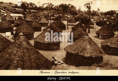 Afrika - Occupazione italiana dell'Eritrea e dell'Etiopia Stockfoto