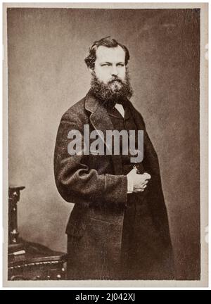 Prinz Philippe von Orléans (1838-1894), Graf von Paris, vom 24.. Bis 26.. Februar 1848 als Louis Philippe II., Porträtfoto, 1860-1890, unbestritten König der Franzosen Stockfoto