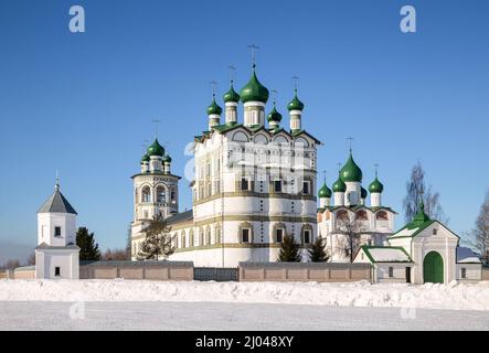 Nikolo-Wjaschischtschski Stawropegiales Frauenkloster im Dorf Wjaschischtschi, Weliki Nowgorod, Russland Stockfoto