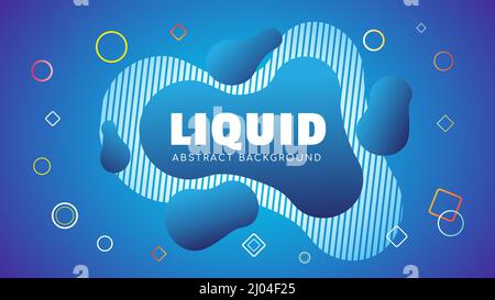 Mitreißende Bunte Abstrakte Flüssigkeit Hintergrund-Design Stock Vektor