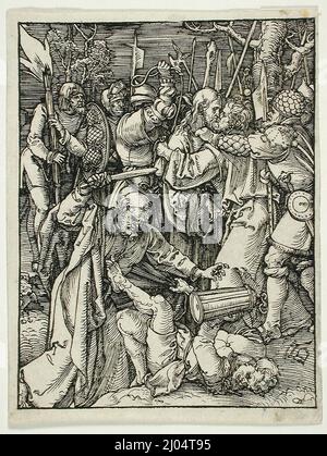 Der Verrat Christi. Albrecht Dürer (Deutschland, Nürnberg, 1471-1528). Deutschland, 1509-1510. Drucke; Holzschnitte. Holzschnitt Stockfoto