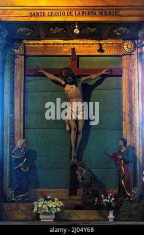 Cristo de la Buena Muerte, Catedral de Mondoñedo, Lugo, Galicien, España Stockfoto