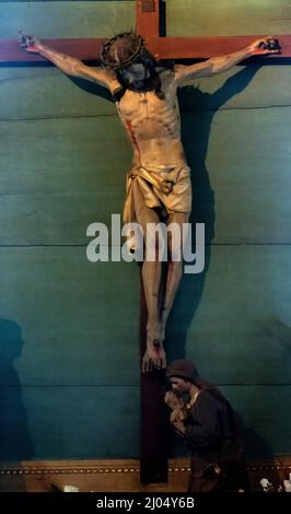 Cristo de la Buena Muerte, Catedral de Mondoñedo, Lugo, Galicien, España Stockfoto