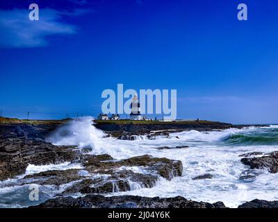 Hookhead Lighthouse, County Wexford, Irland Stockfoto