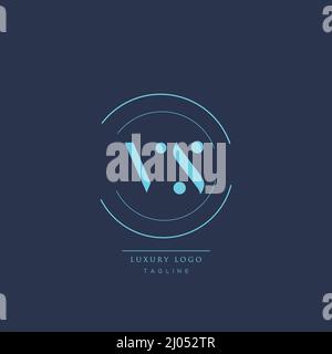 Luxus modernes VS Anfangsbuchstabe Business Logo Design Alphabet Symbol Vektor-Symbol. Stock Vektor