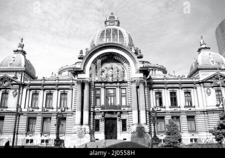 CEC Palace - Bukarest, Rumänien Stockfoto