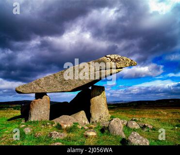 Kilclooney More Dolmen, Ardara, County Donegal, Irland Stockfoto
