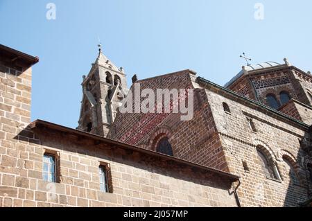 Kathedrale unserer Lieben Frau, Le Puy-en-Velay, Auvergne, Haute Loire, Frankreich. Stockfoto