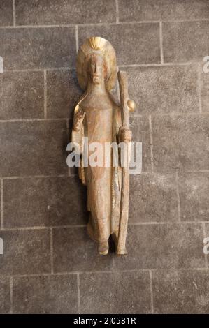 Statue, Kathedrale unserer Lieben Frau, Le Puy-en-Velay, Auvergne, Haute Loire, Frankreich. Stockfoto