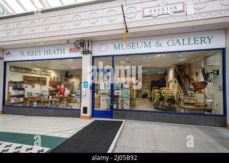 Surrey Heath Museum and Gallery in Camberley, Surrey, England, Großbritannien Stockfoto