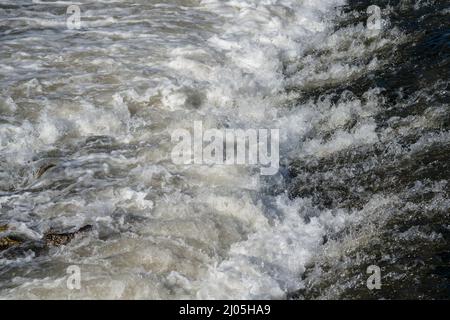 Funkenwasser, Werra, Hannoversch Münden, Niedersachsen, Deutschland, Europa Stockfoto