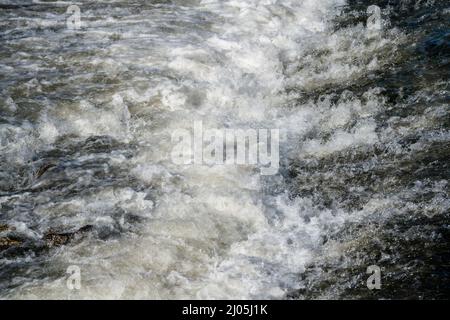 Funkenwasser, Werra, Hannoversch Münden, Niedersachsen, Deutschland, Europa Stockfoto