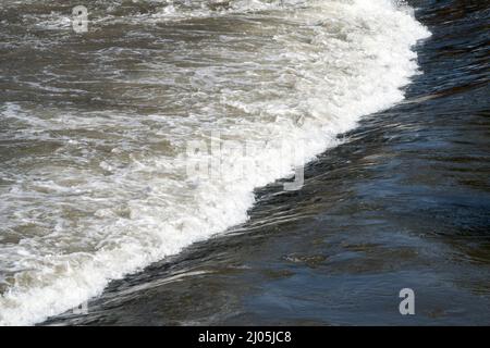 Funkenwasser, Werra, Hannoversch Münden, Niedersachsen, Deutschland, Europa Stockfoto